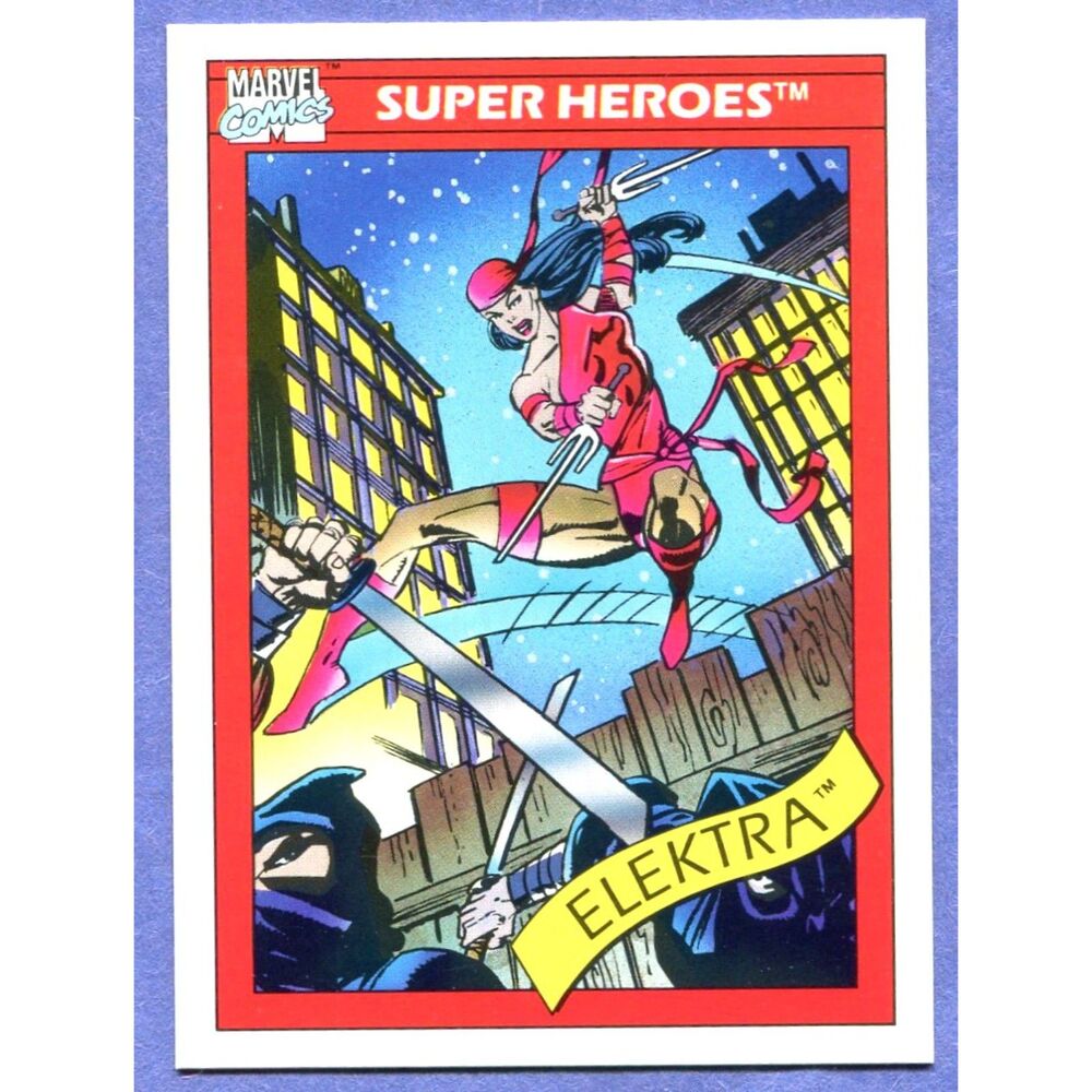 1990 Marvel Universe Card - #49 Elektra